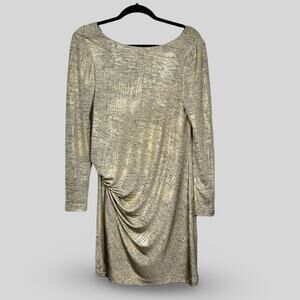 Vince Camuto Metallic Gold Dress